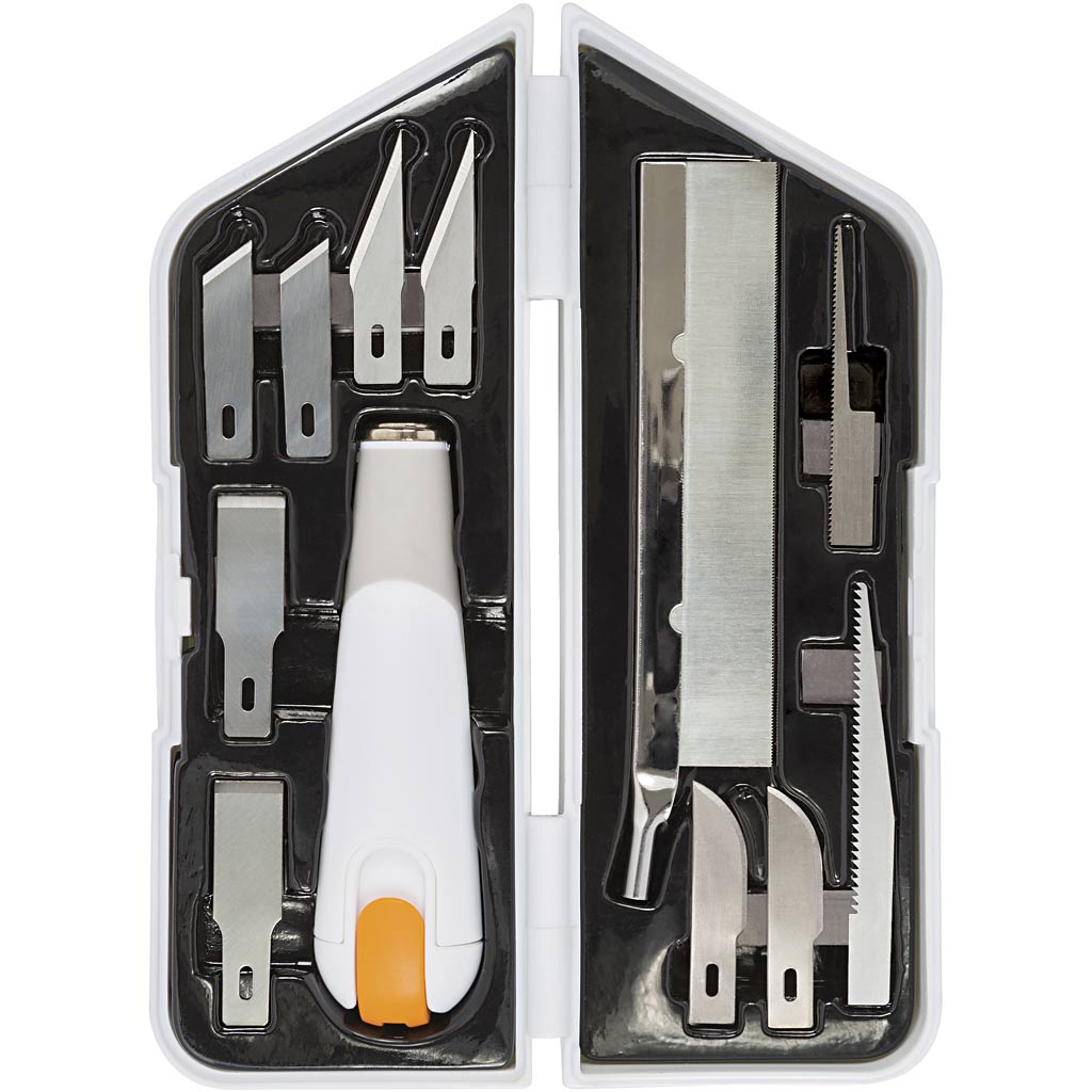 Fiskars Knife, Chisel and Saw Set, L: 15 cm, W: 3 cm