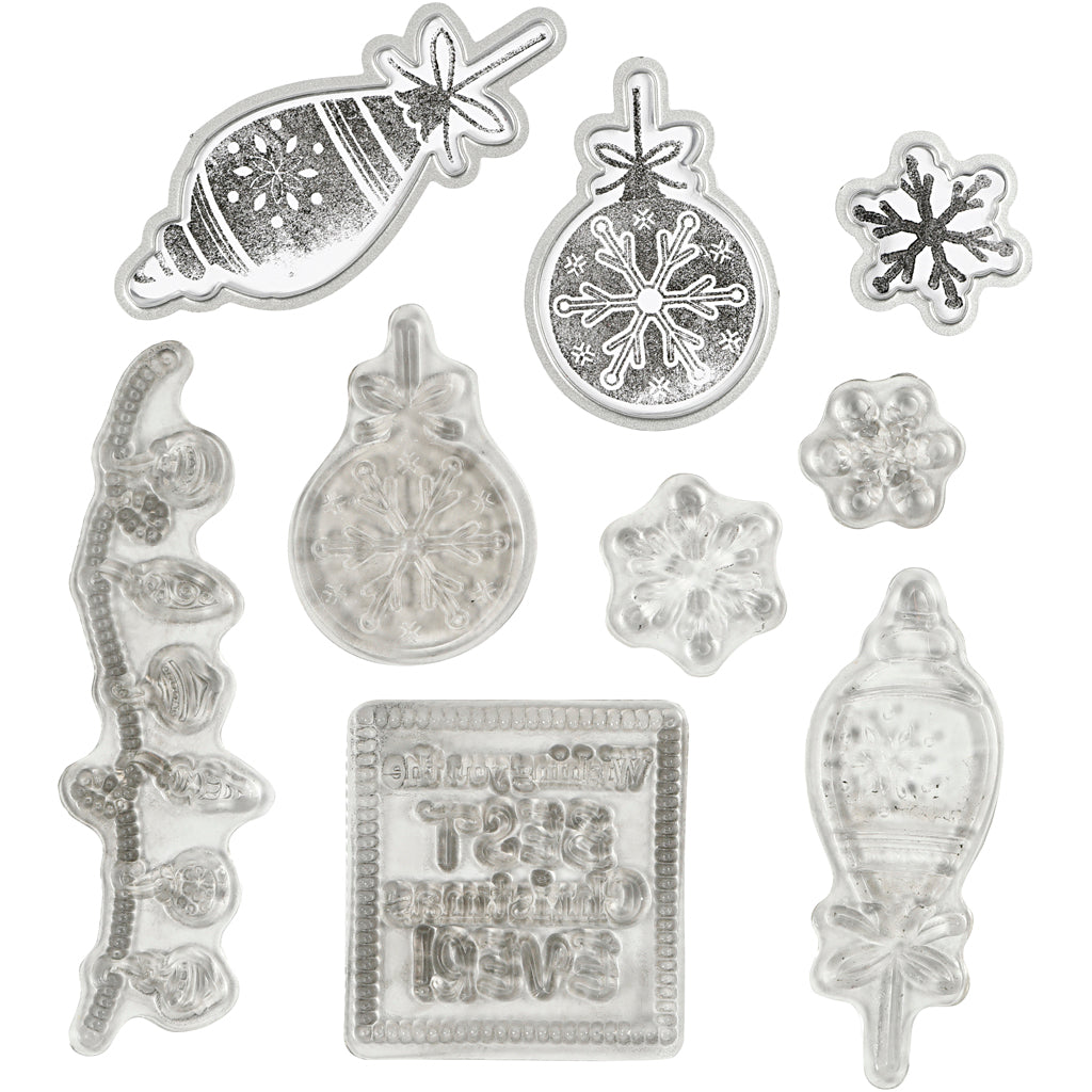 Clear Stamps and Cutting Dies, Christmas