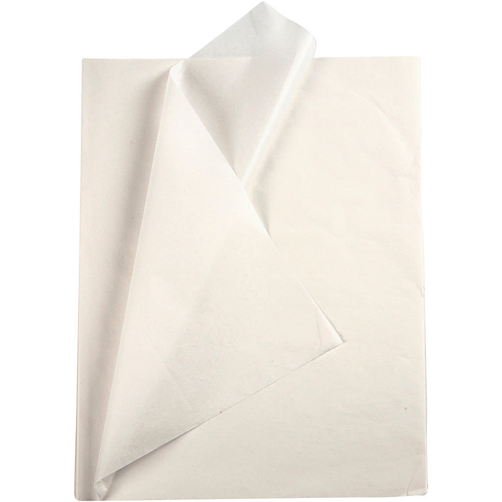 Tissue Paper, sheet 50x70 cm, 17 g, white, 25 sheet