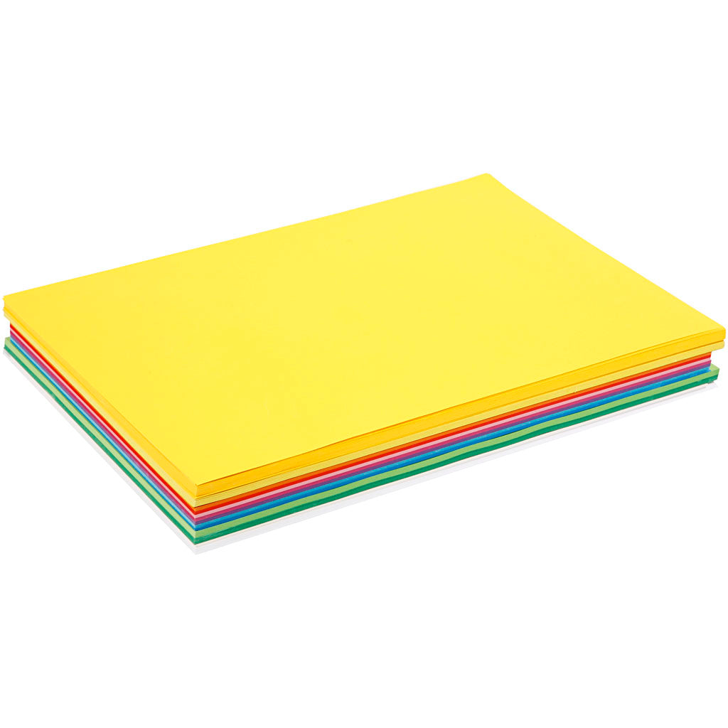 Spring Cardboard, A3, sheet 297x420 mm, 180 g, assorted colours, 300 ass sheets