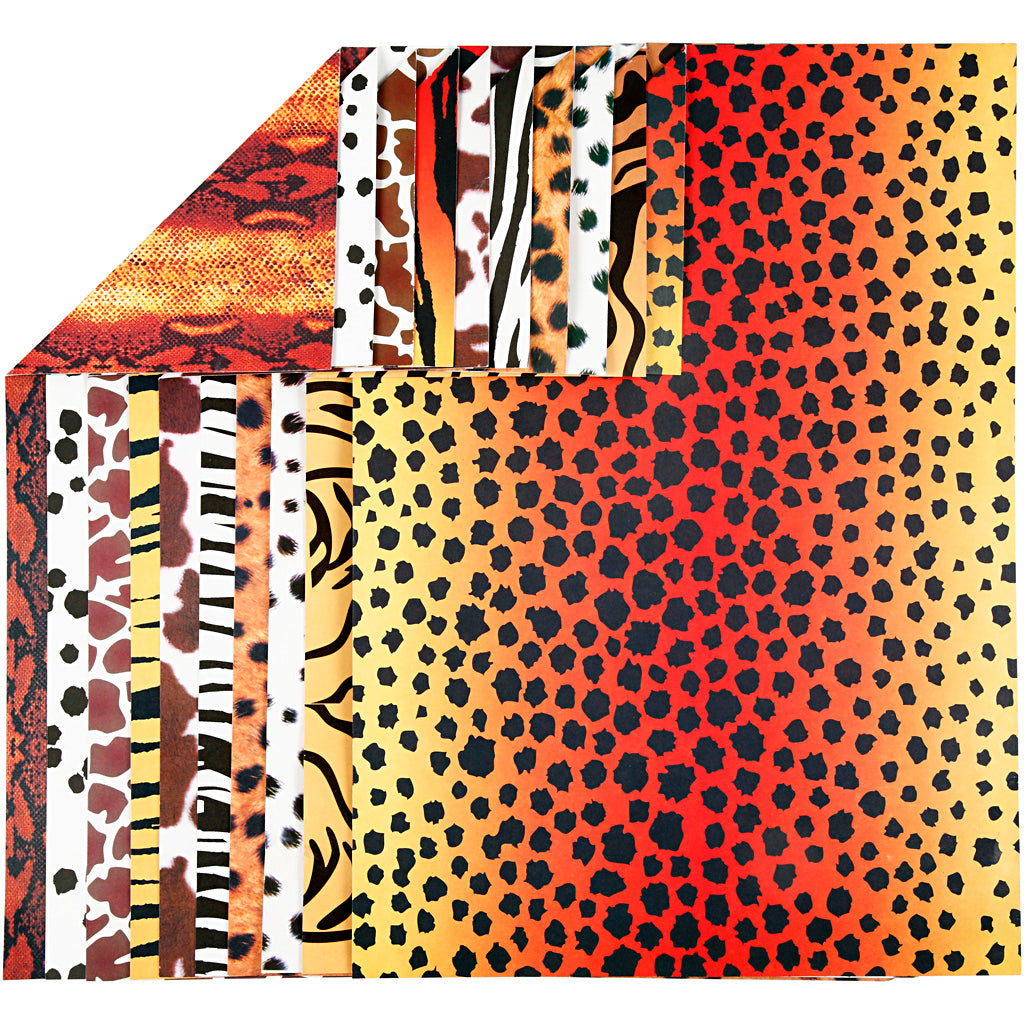 Animal Card, A4, sheet 210x297 mm, 300 g, 10 ass sheets