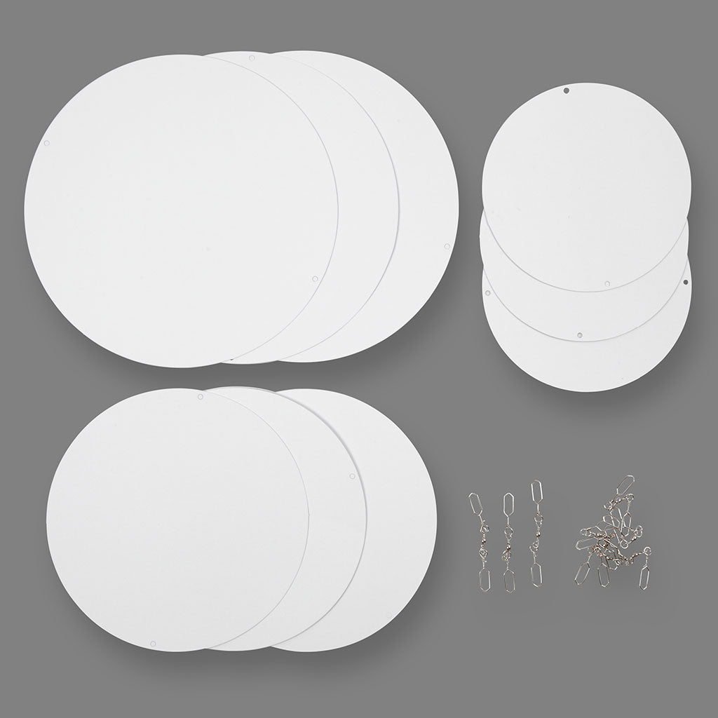 Mobile Ornaments, dia. 12+15+18 cm, 300 g, 4 set