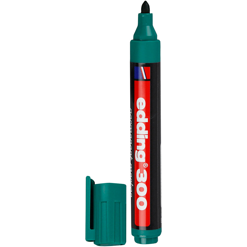 Edding 300 Marker, line 1,5-3 mm, green