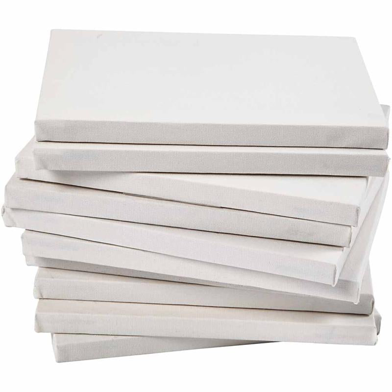 Canvas, D. 1,6 cm, A4, size 21x29,7 cm, 280 g, white, 40 pc
