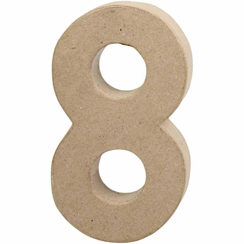 Number, 8, H: 20,2 cm, W: 11 cm, thickness 2,5 cm