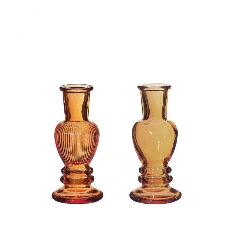 Vase Venice Amber H: 11,3 x Ø5 cm (12 Pcs)