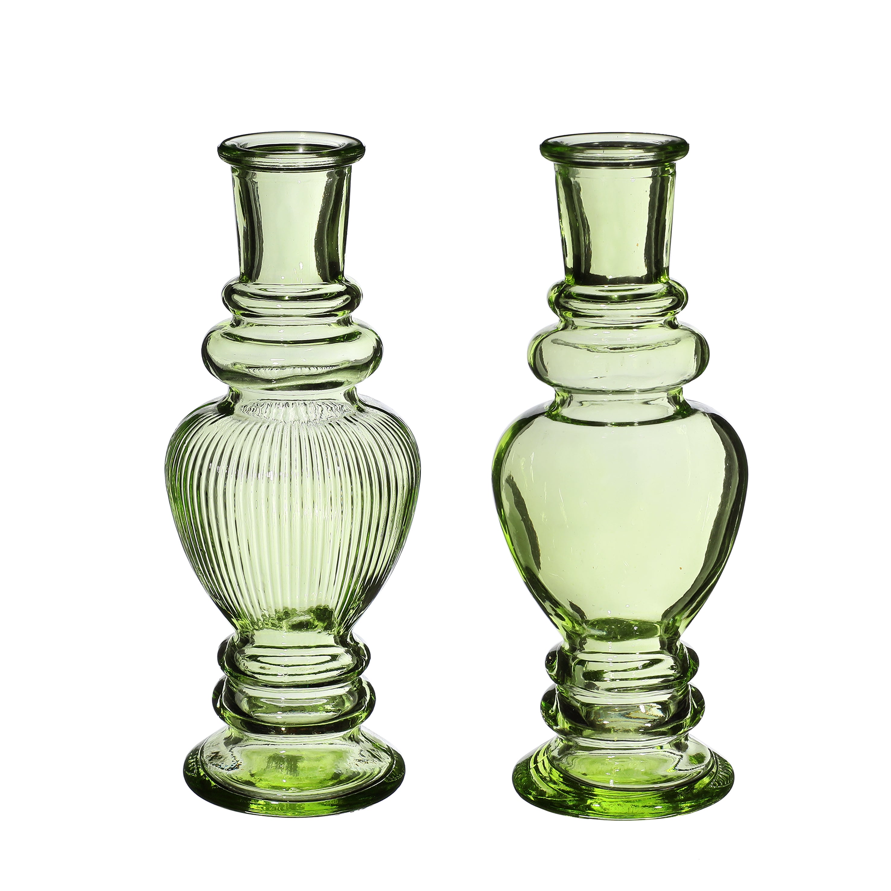 Vase Venice Green H: 15,5 x Ø5,7 cm (12 Pcs)