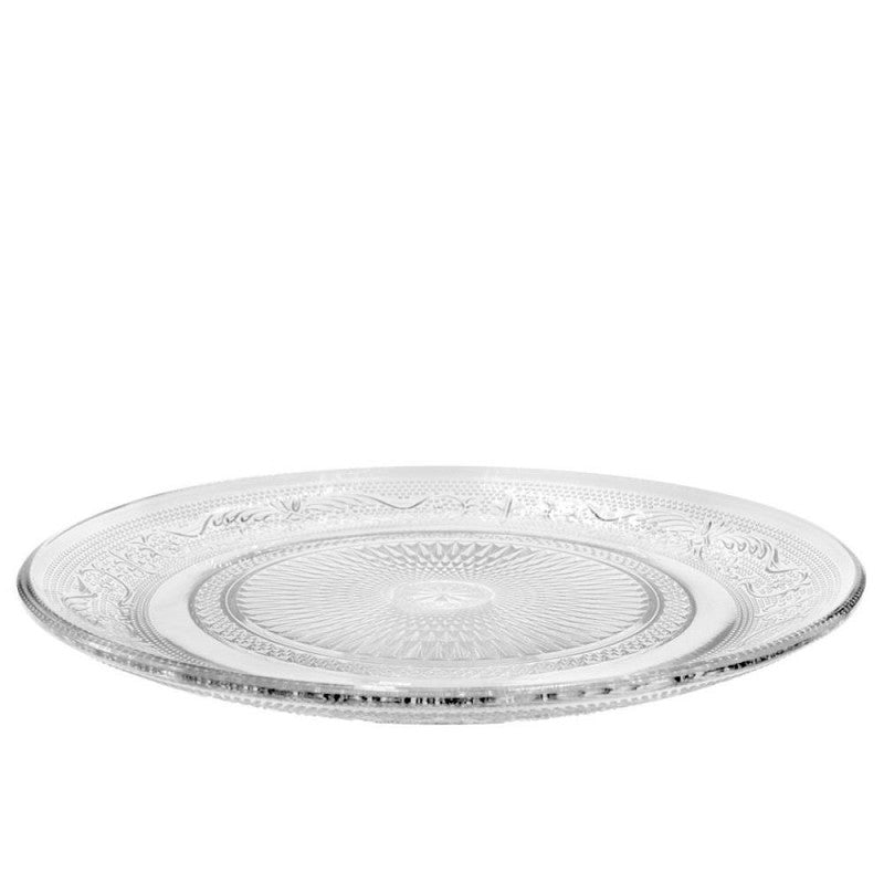 Glass Plate Tess Ø29 h2 cm Clear