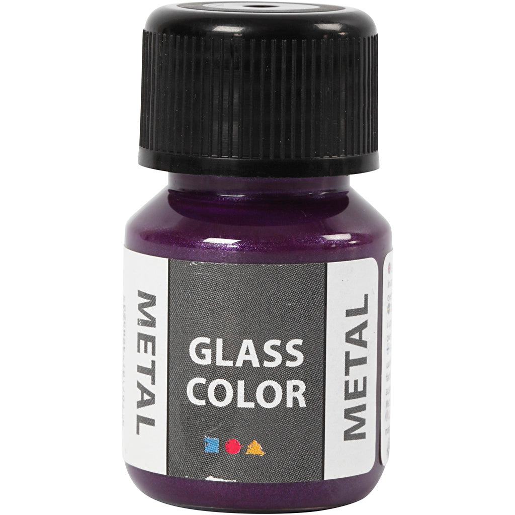 Glass Color Metal, purple, 30 ml/ 1 bottle