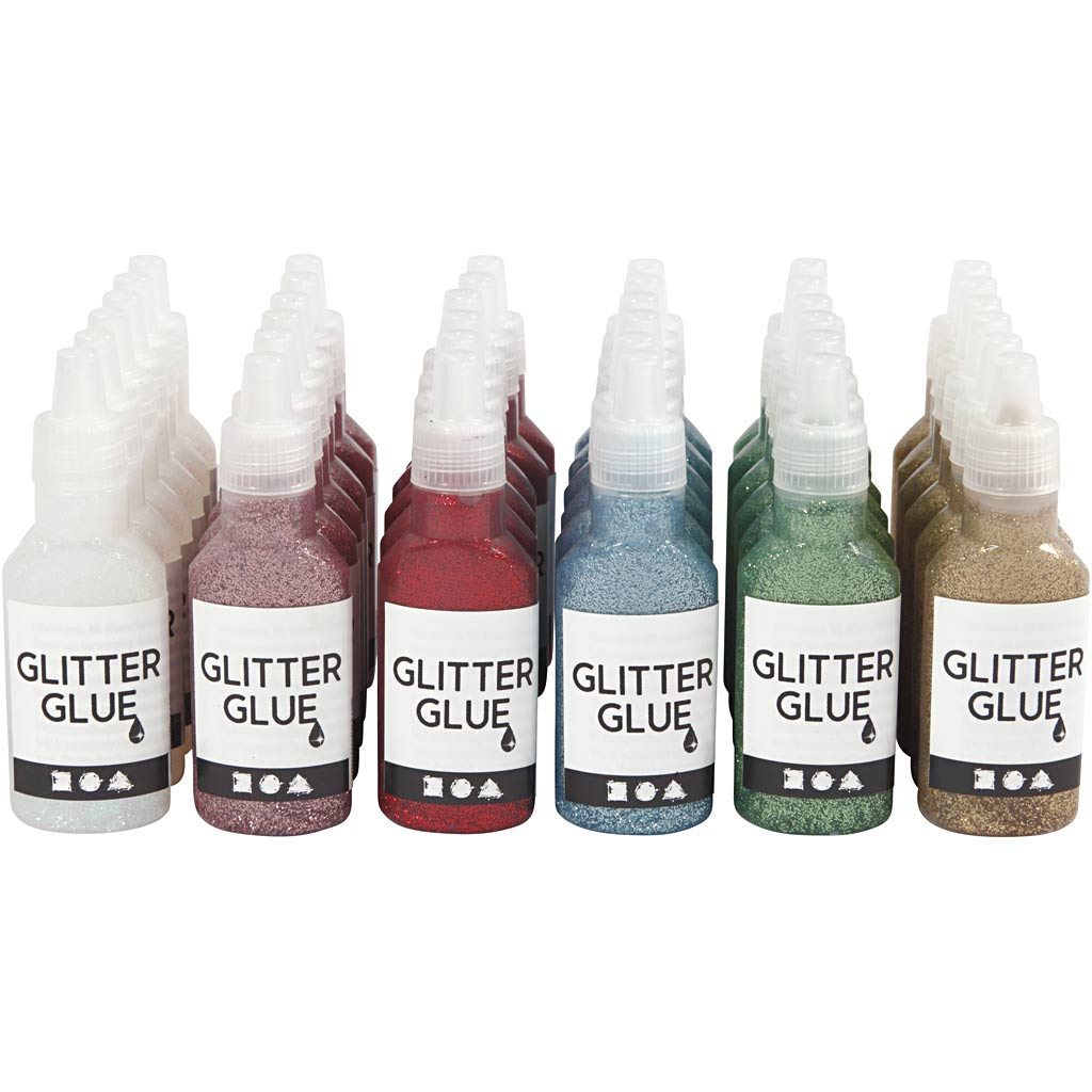 Glitter Glue, 36x25 ml