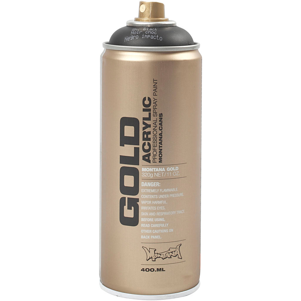Spray Paint, black, 400ml/ 1 tub