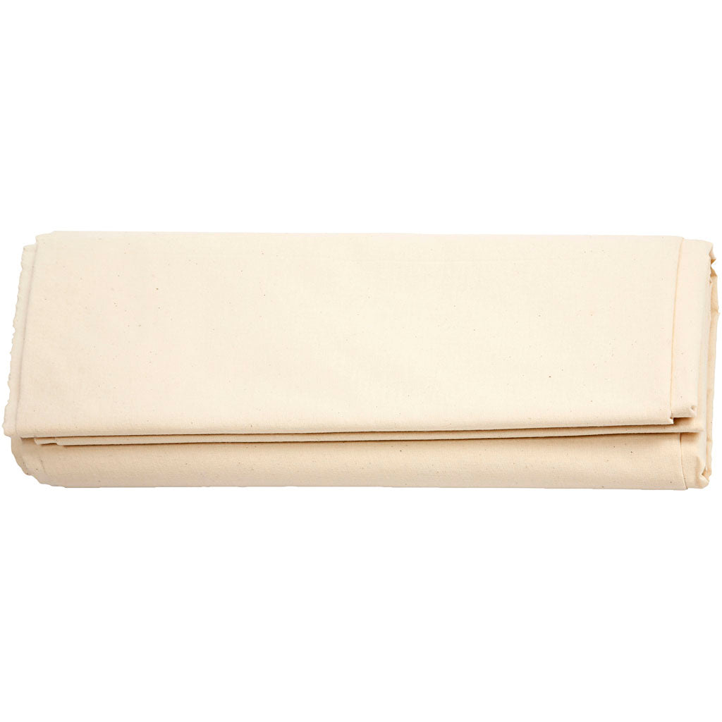 Tissu Toile Polycoton Grande Largeur Uni Blanc De Qualité, Tissu Au Metre 3701569903302