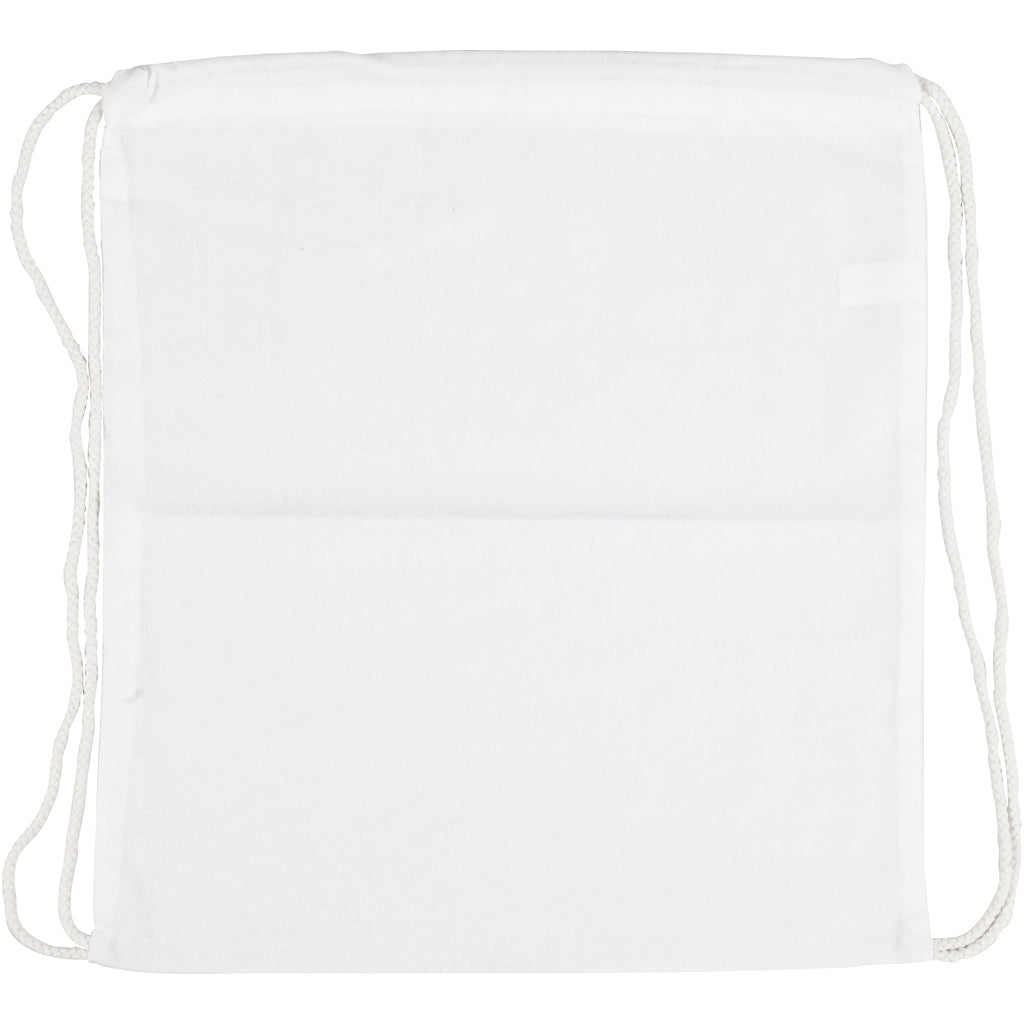 Drawstring Bag, size 37x41 cm, 130 g, white