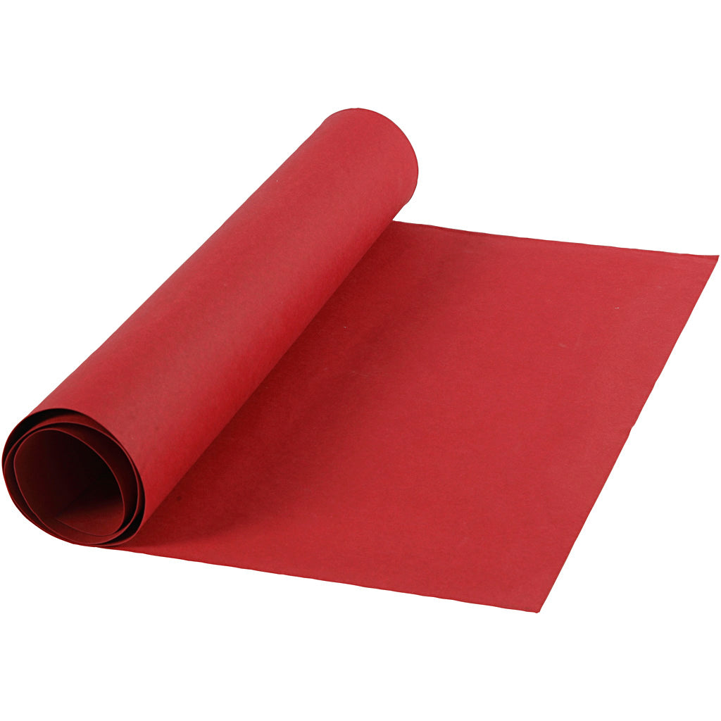 Faux Leather Paper, W: 50 cm, one coloured, 350 g, red, 1 m/ 1 roll