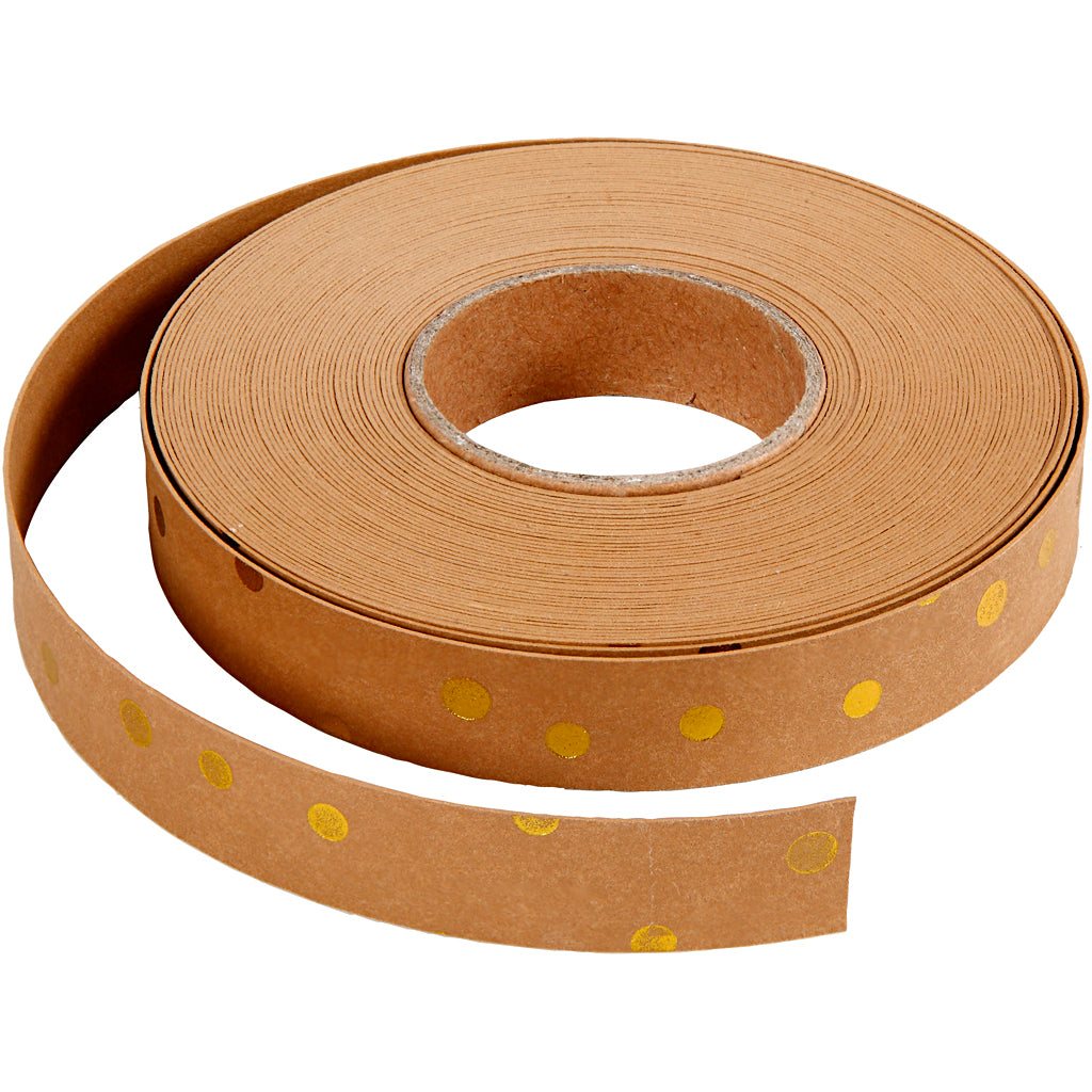 Weaving strips, W: 15 mm, thickness 0,55 mm, light brown, 9.50 m/ 1 roll