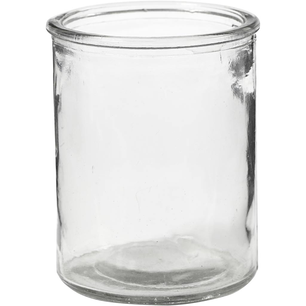 Tea Light Candle Holder, H: 9,8 cm, dia. 8 cm, 6 pc