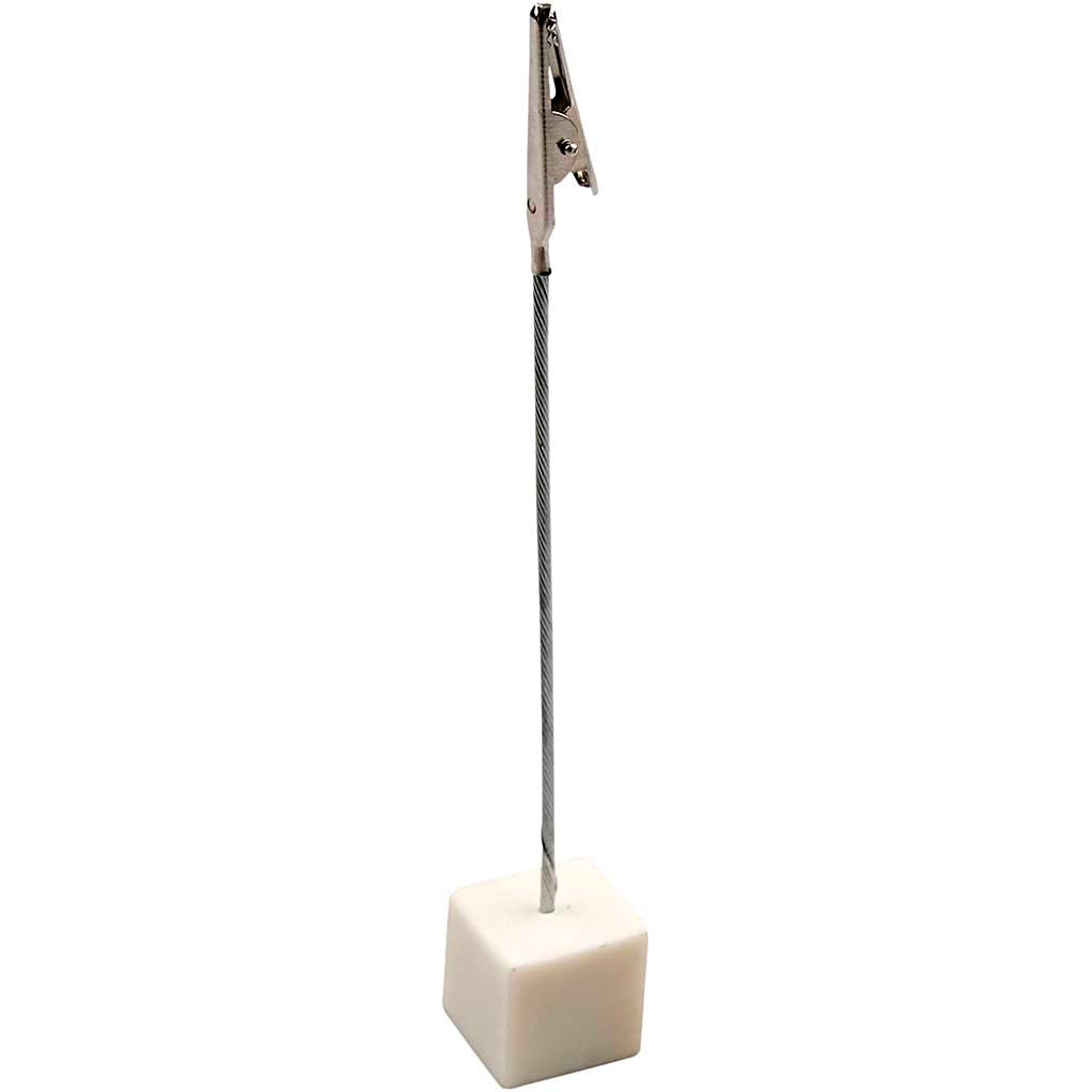 Alligator Clip Display Stand, H: 15 cm, size 2x2x2 cm, 5 pc