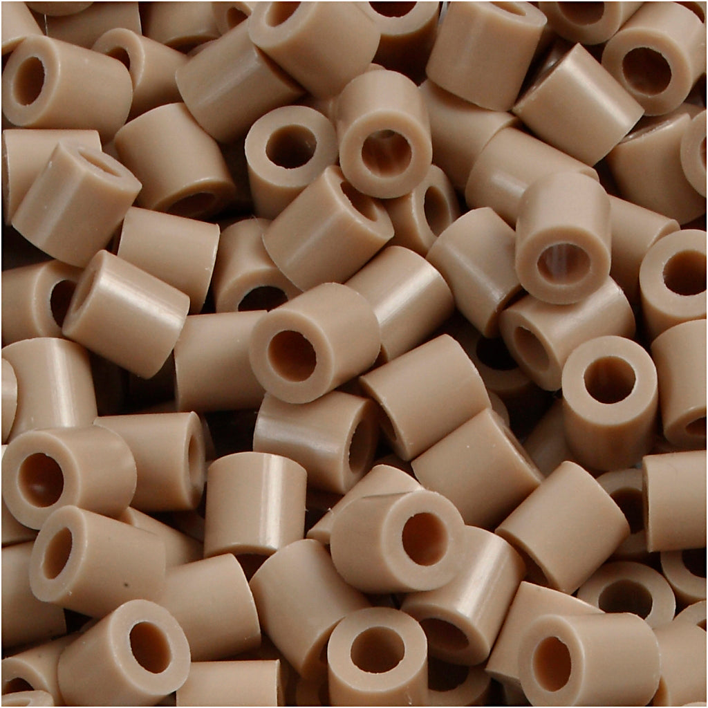PhotoPearls, size 5x5 mm, hole size 2,5 mm, medium, beige (6), 1100 pc
