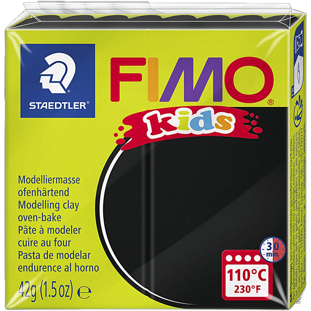 FIMO® Kids Clay, black, 42 g