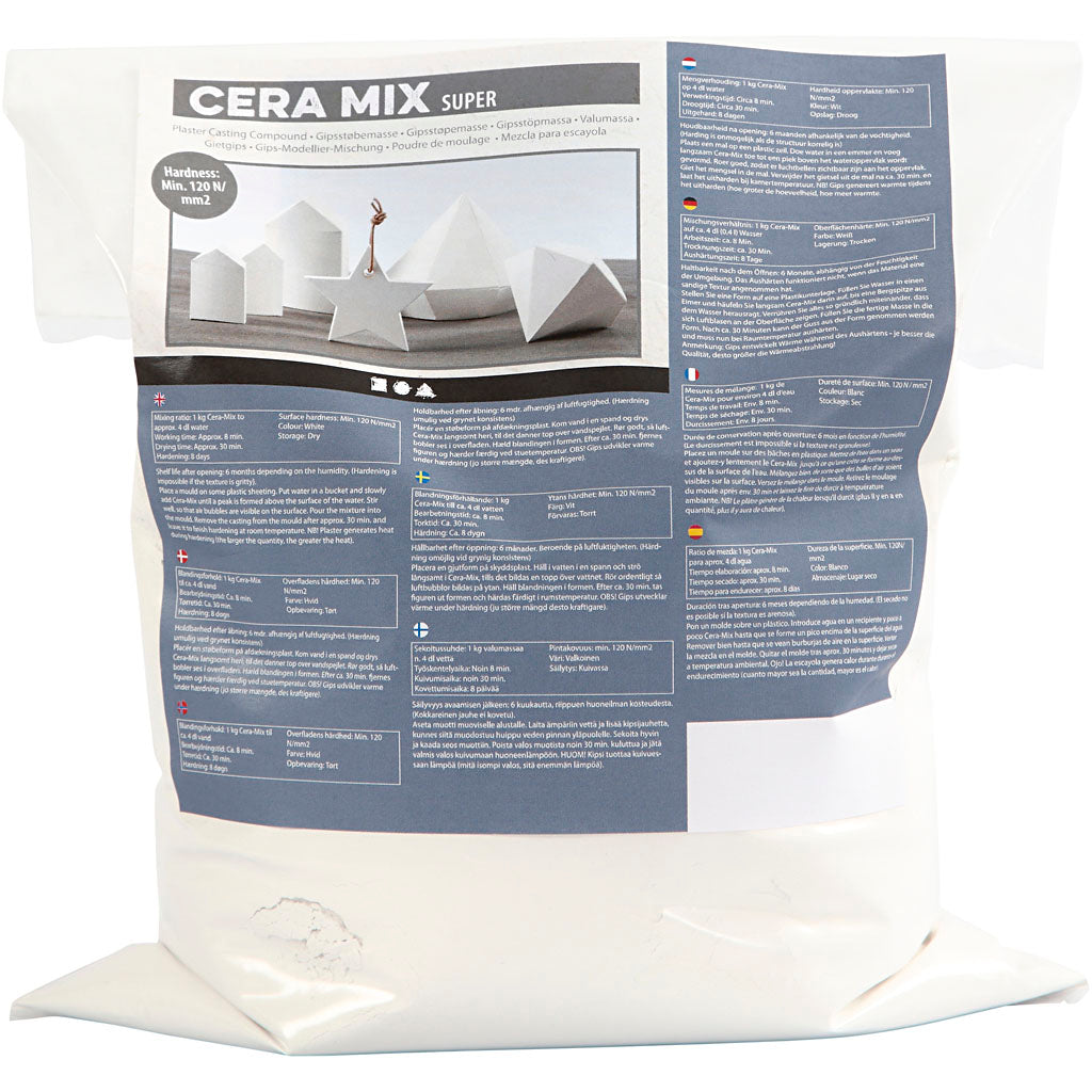 Cera-Mix Super Casting Plaster, white, 5 kg