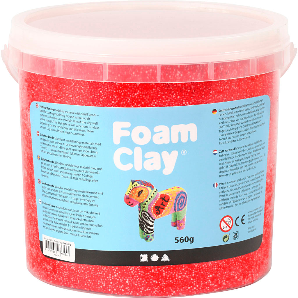 Foam Clay®, red, 560 g/ 1 bucket