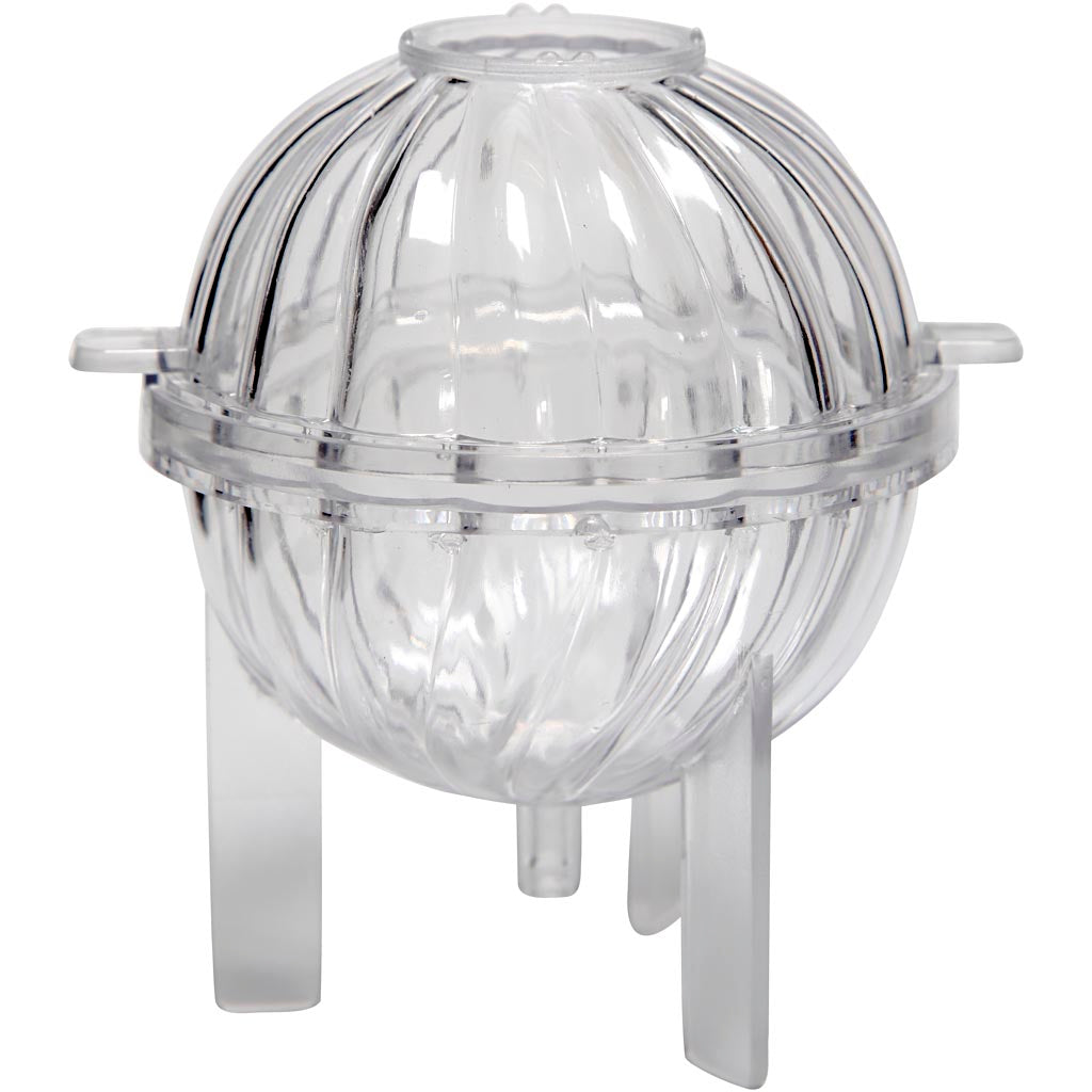 Candle Mould, Spiral sphere, H: 70 mm