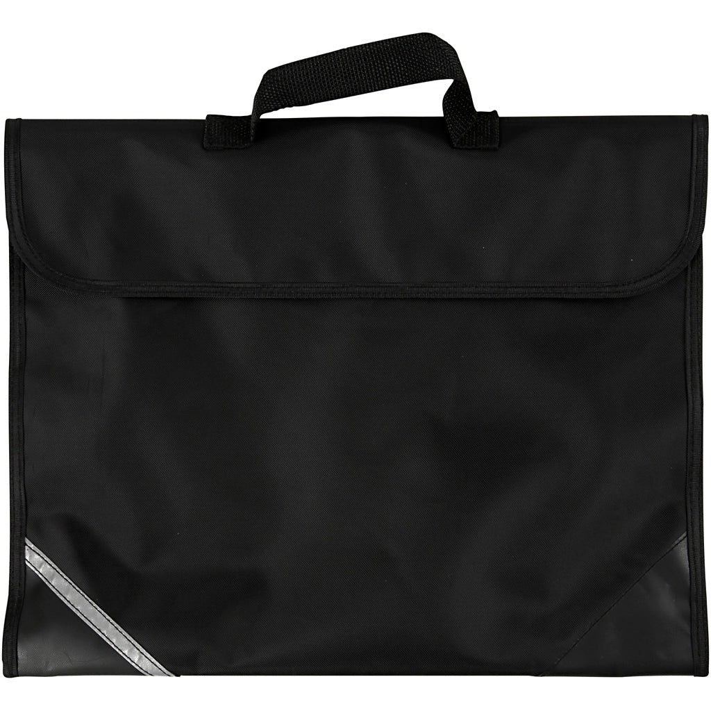 School Bag, D. 9 cm, size 36x29 cm, black