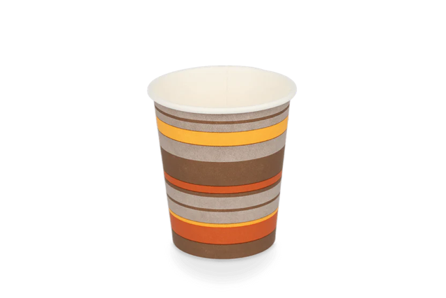 Coffee Cup Carton 230cc 8oz Ø8 cm striped (1.000 pcs)
