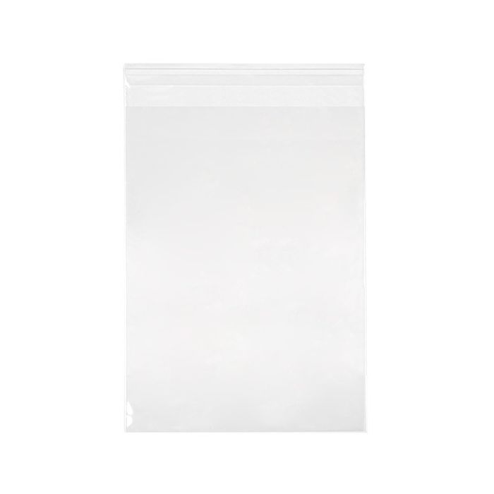 Plastic Bags 11.8x16.5+3cm Crystal Clear and Reclosable
