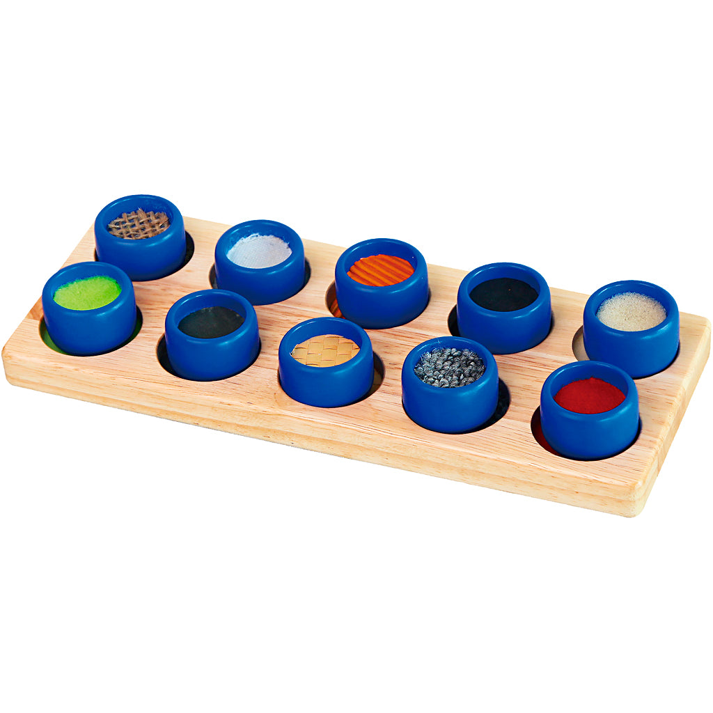VIGA texture sorting box (touch & feel), size 27,5x11x4 cm