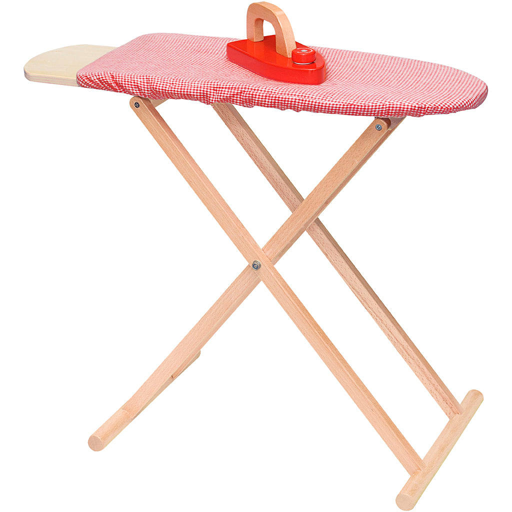 VIGA wooden play ironing board, size 61x51x30 cm