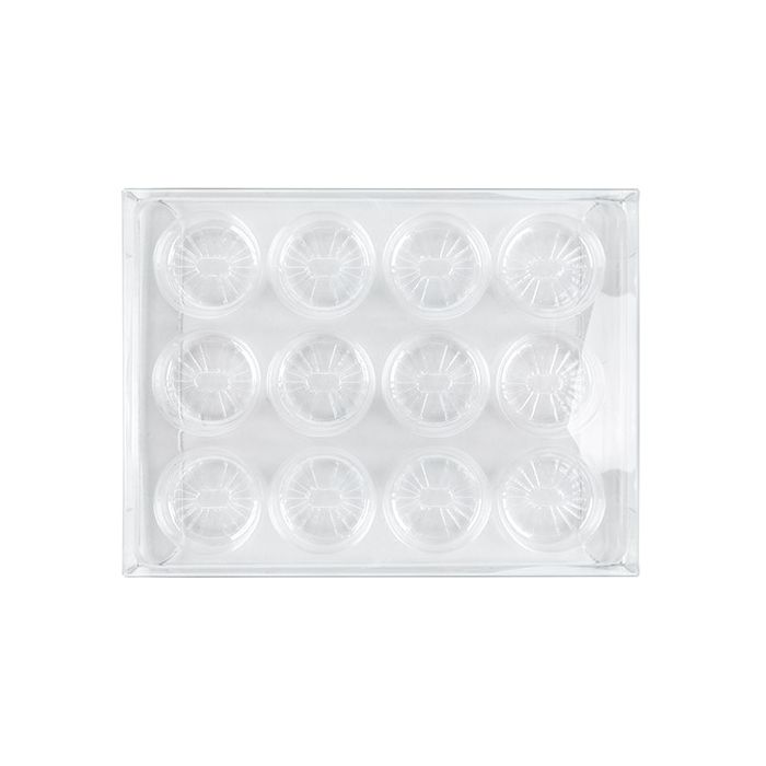 Clear Artisan Candy Box Set, Round Insert 10.2x2.1x13.8 cm