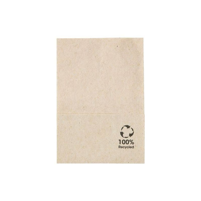 Ice cream napkins Unbleached 12x8.5 cm, 1-ply folded (9600 pieces)
