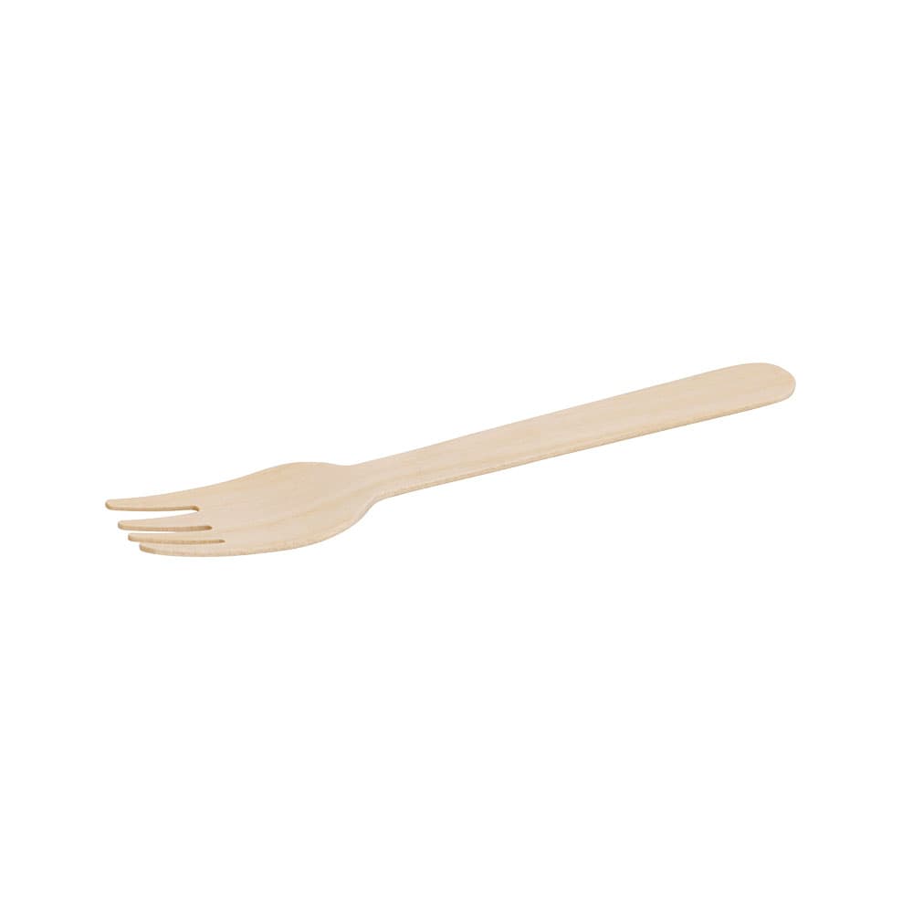 Forks wood 16 cm with organic coating (1000 pieces)