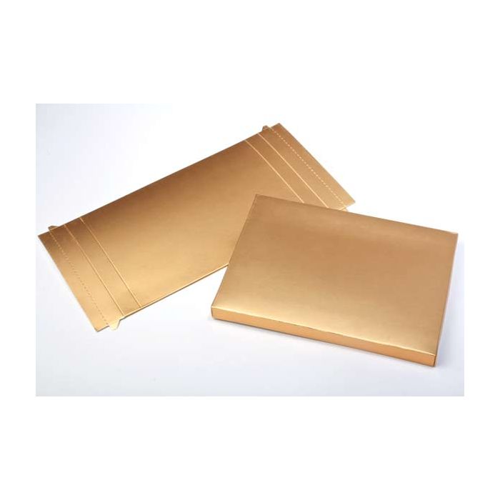 Kraft Gift Boxes Gold 13.7x2.5x19.1cm