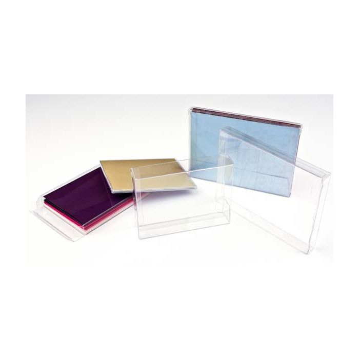 Plastic Gift Boxes 18.1x1.6x18cm Crystal Clear