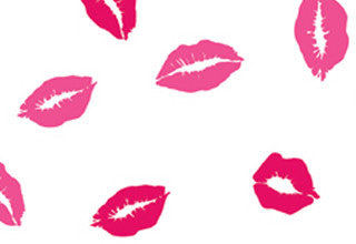 Printed Bags Lips 12.7x7.6x29.2cm with side gusset