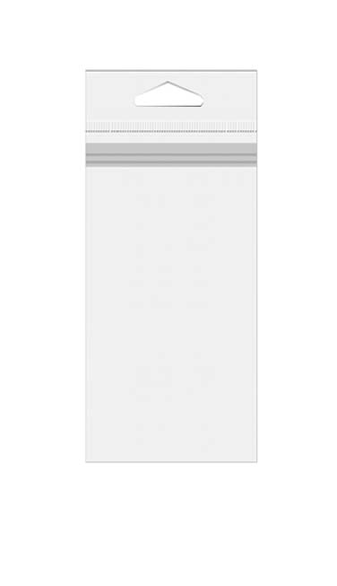 Headerbags 2.5x9.5cm for Top loading of contents (500 pieces)