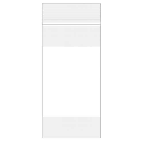 Grip Seal Bags with Write-on-Panel 10x20.5cm PE 50 micron