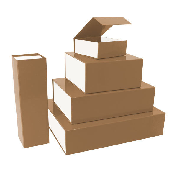 Magnet boxes 22x16,5x3cm Brown/white (25 pcs)