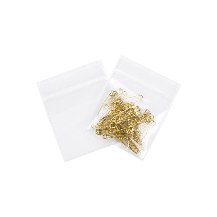 Grip Seal Bags 5x5cm Crystal Clear PP 100 micron