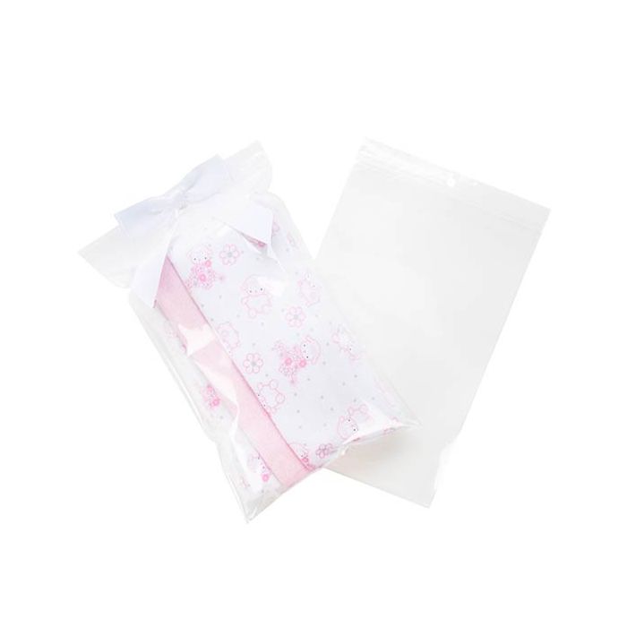 Grip Seal Bags with Hang hole 15x23cm Crystal Clear PP 100 micron
