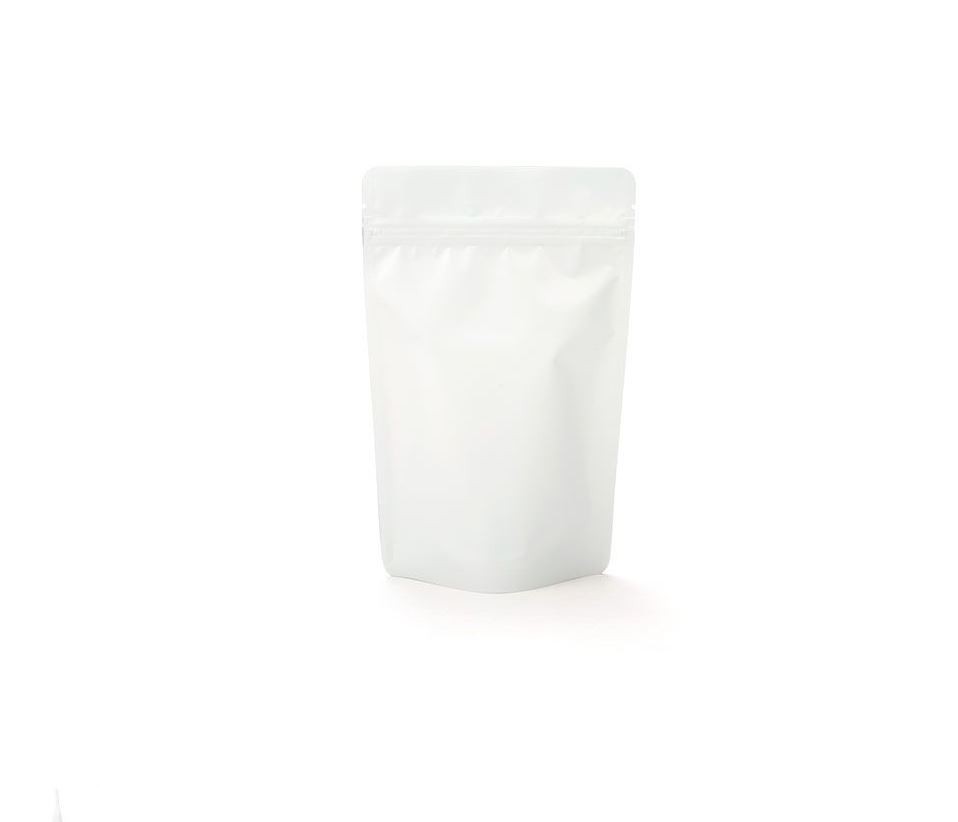Stand Up Pouches Matt White 13x8x20.5cm | 113 grams