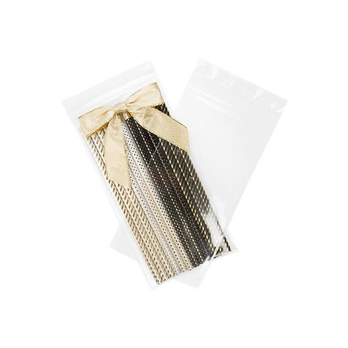 Grip Seal Bags with Vent-hole 10x20.5cm Crystal Clear PP 50 micron