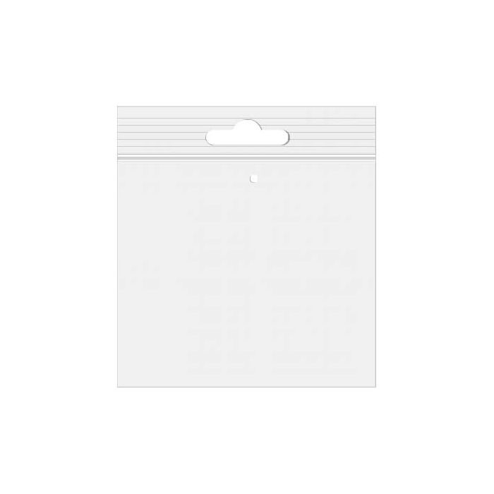 Grip Seal Bags with Euroslot and Vent-hole 21.5x21.5cm Crystal Clear PP 50 micron