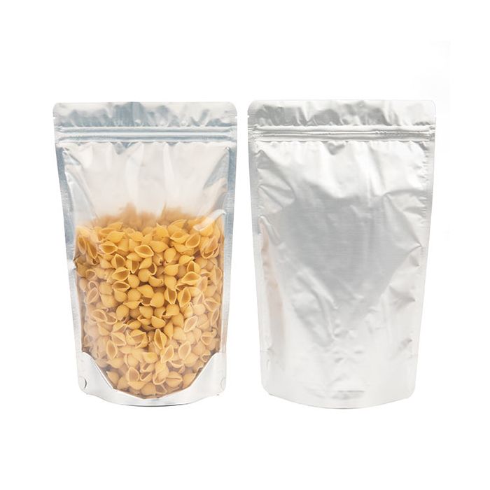 Stand Up Pouches Transparent/Silver 17x9x28.5cm 340 grams