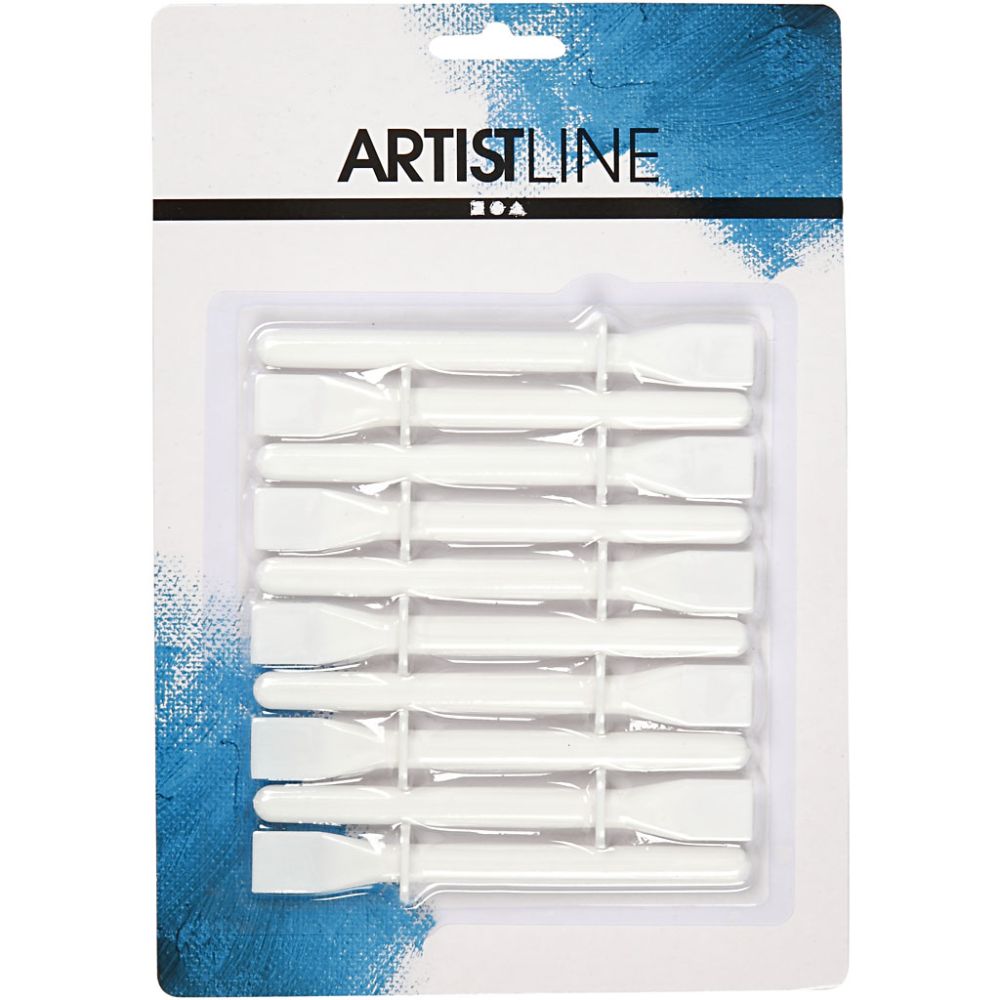 Spatule à colle, L : 11,5 cm, L : 15 mm, blanc, 10 pièces/ 1 Pq. [HOB-10311]