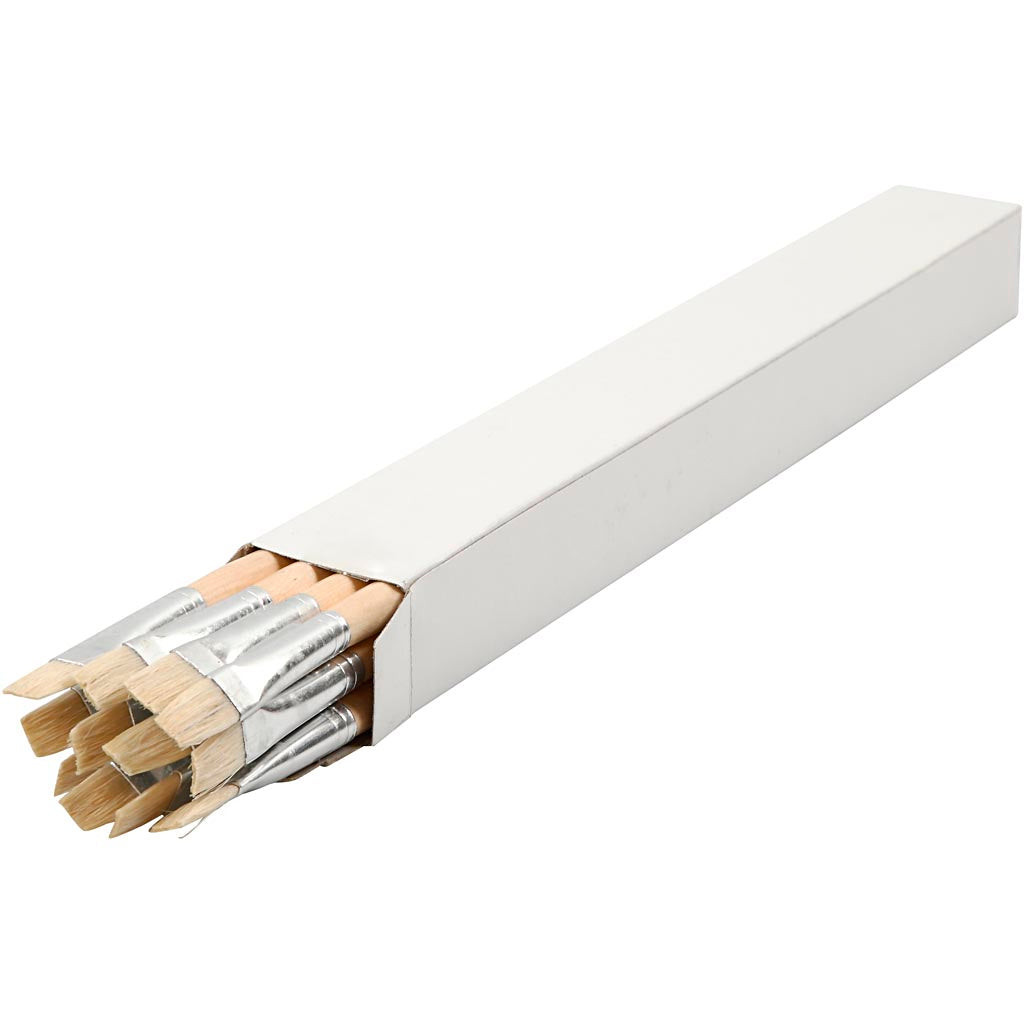 Pinceau Nature Line, dim. 14, L : 32 cm, L : 12 mm, manches longs, 12 pièces/ 1 Pq. [HOB-10514]