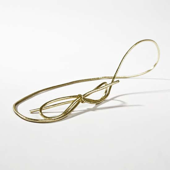 Ruban élastique de décoration Vinyle Stretch à dérouler or métallique 40.5 cm (50 Pièces) [16MG]