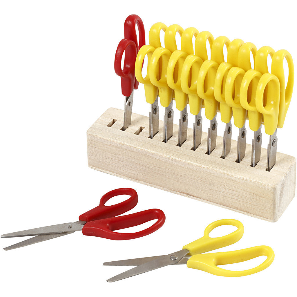 Ciseaux pour Enfants, L : 12,5 cm, rund, 12 pièces/ 1 Pq. [HOB-11190]